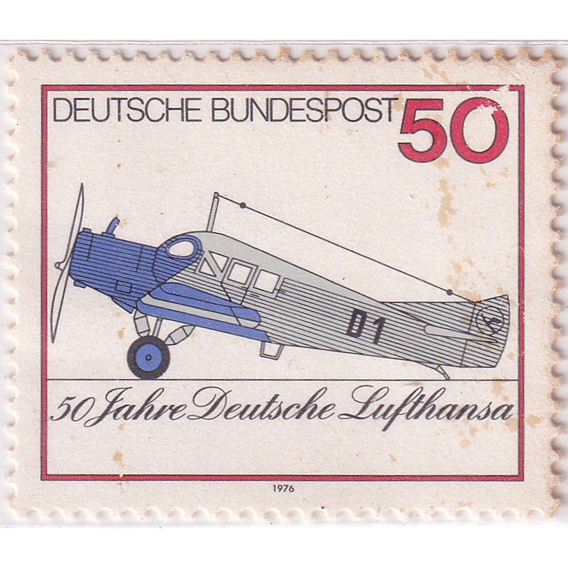 

Prangko Germany 1976 - The 50th Anniversary of Deutsche Lufthansa