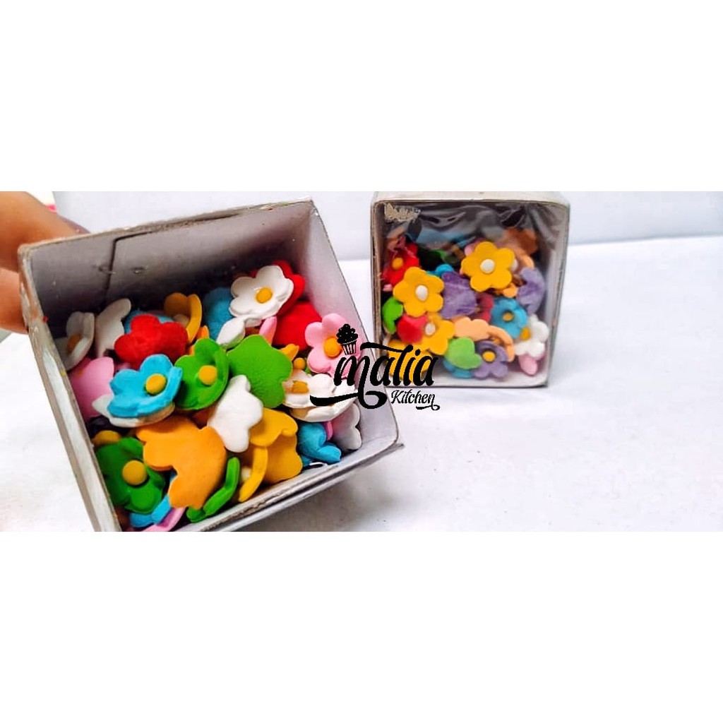 

bunga warna warni bunga mini LCL mix 100 pcs