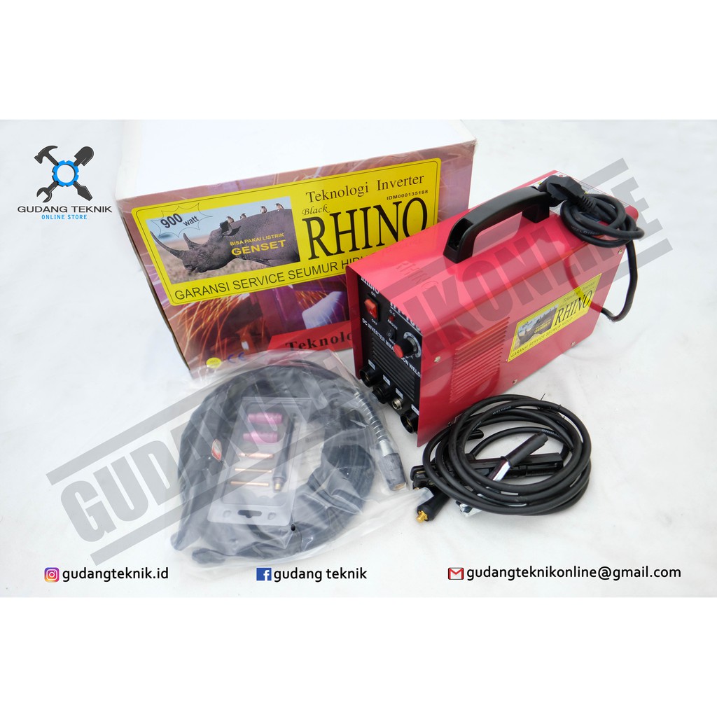 Mesin Las Argon Rhino HT 160A - MESIN LAS TIG RHINO 160 A / inverter Trafo Travo LAS Tig RHINO