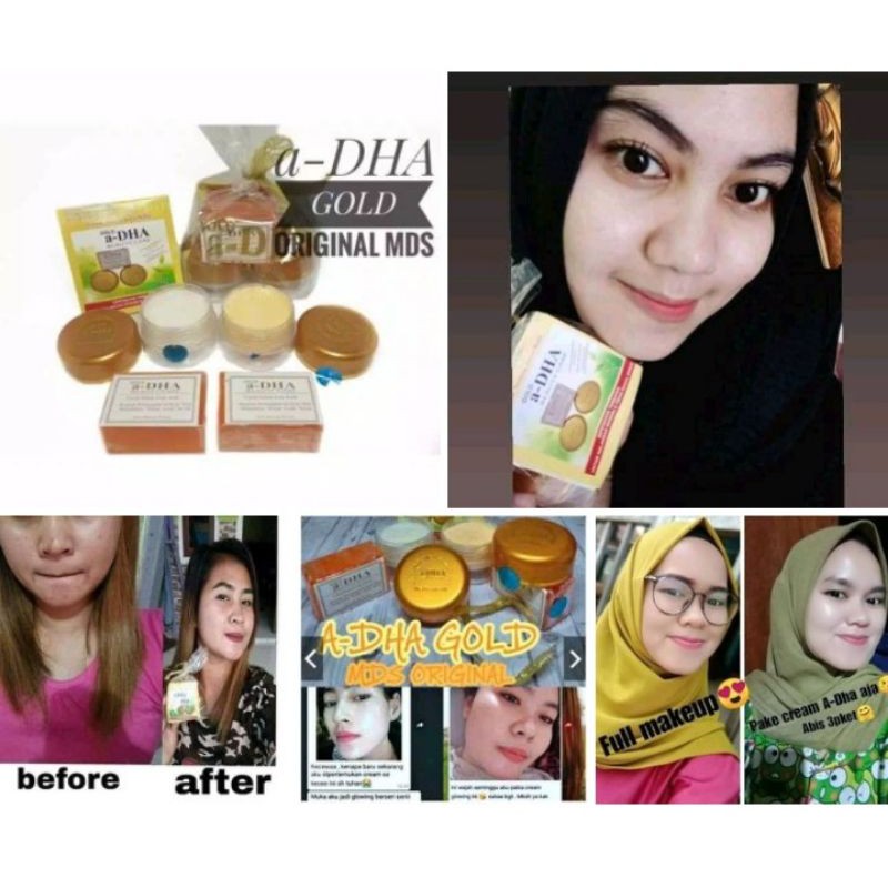 DHA / A_DHA GOLD SUPER ORIGINAL MDS HOLO GOLD [paket putih glowing Singkat]