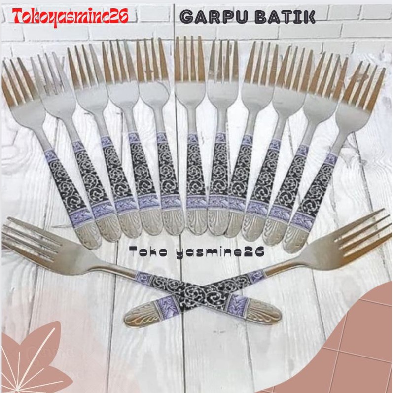 Garpu batik /Garpu Batik Makan/Garpu Stainless Steel