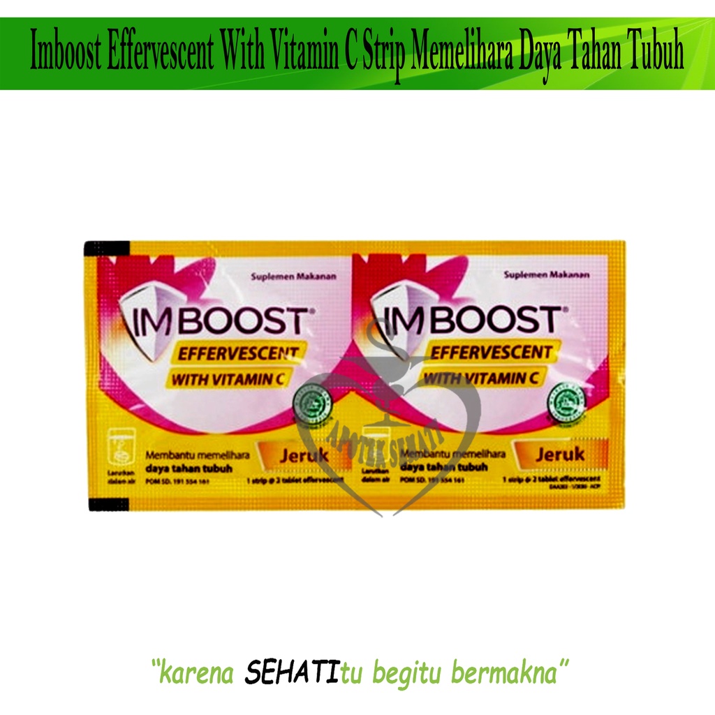 IMBOOST EFFERVESCENT WITH VIT C/ VIT DAYA TAHAN TUBUH