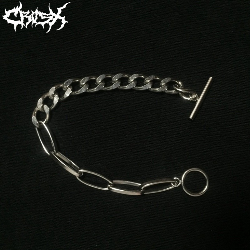 OLIP DOUBLE CHAIN BRACELET / GELANG RANTAI SILVER / BRACELET GELANG TITANIUM / AESTHETIC BRACELET / GELANG ESTETIK / GELANG AESTHETIC / GELANG PRIA / GELANG WANITA / GELANG PRIA WANITA