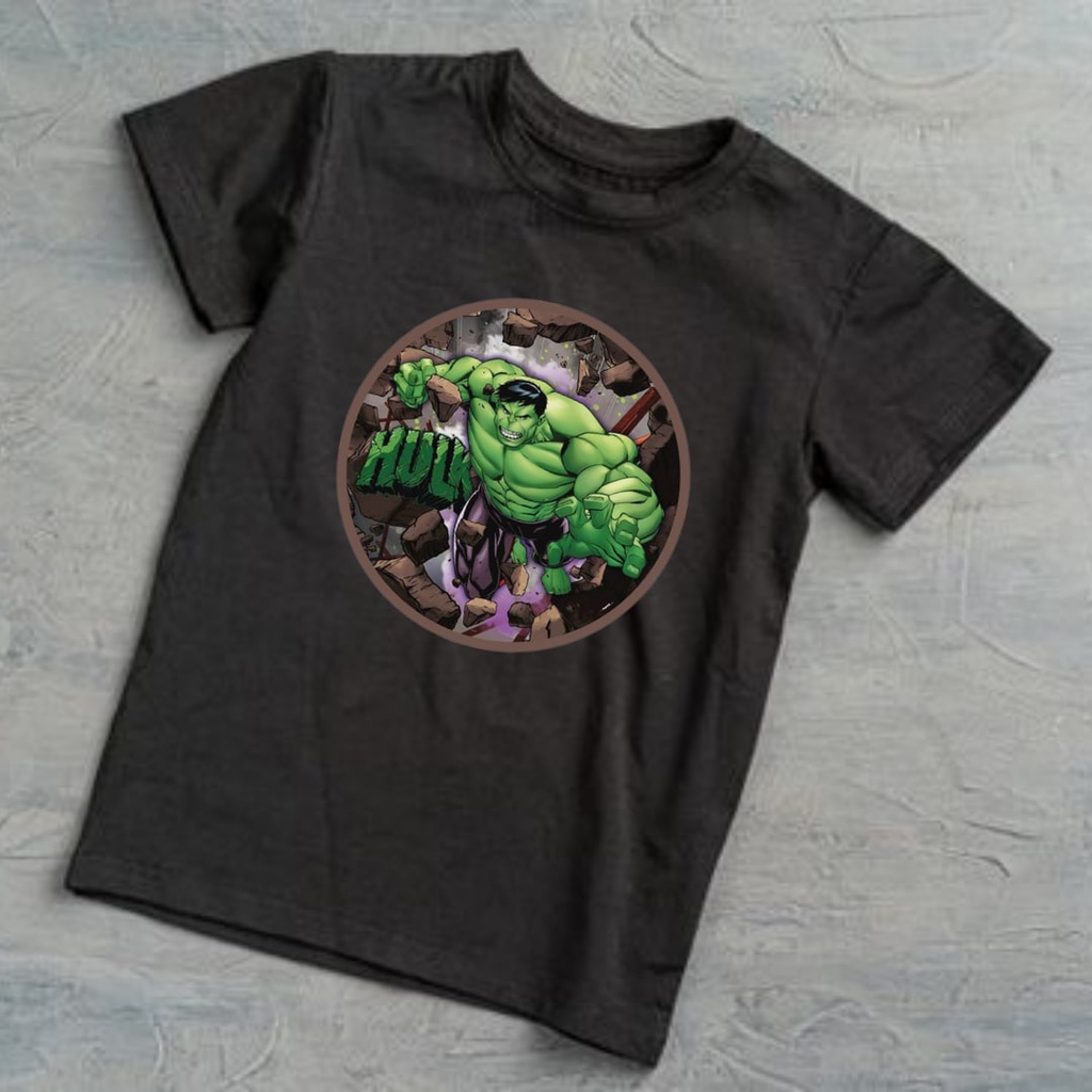 Clothing May - Kaos Hulk Karakter Kaos Anak Koas Anak Karater Distro Kekinin T Shirt Tshirt T-Shirt Premium Murah