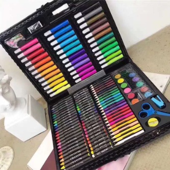 

WJ514 Crayon Set 150 Pcs Art Set Peralatan Gambar Lukis Isi 150 Pensil Warna Krayon Set