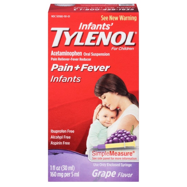 Tylenol Infant Baby Pain + Fever 30ml