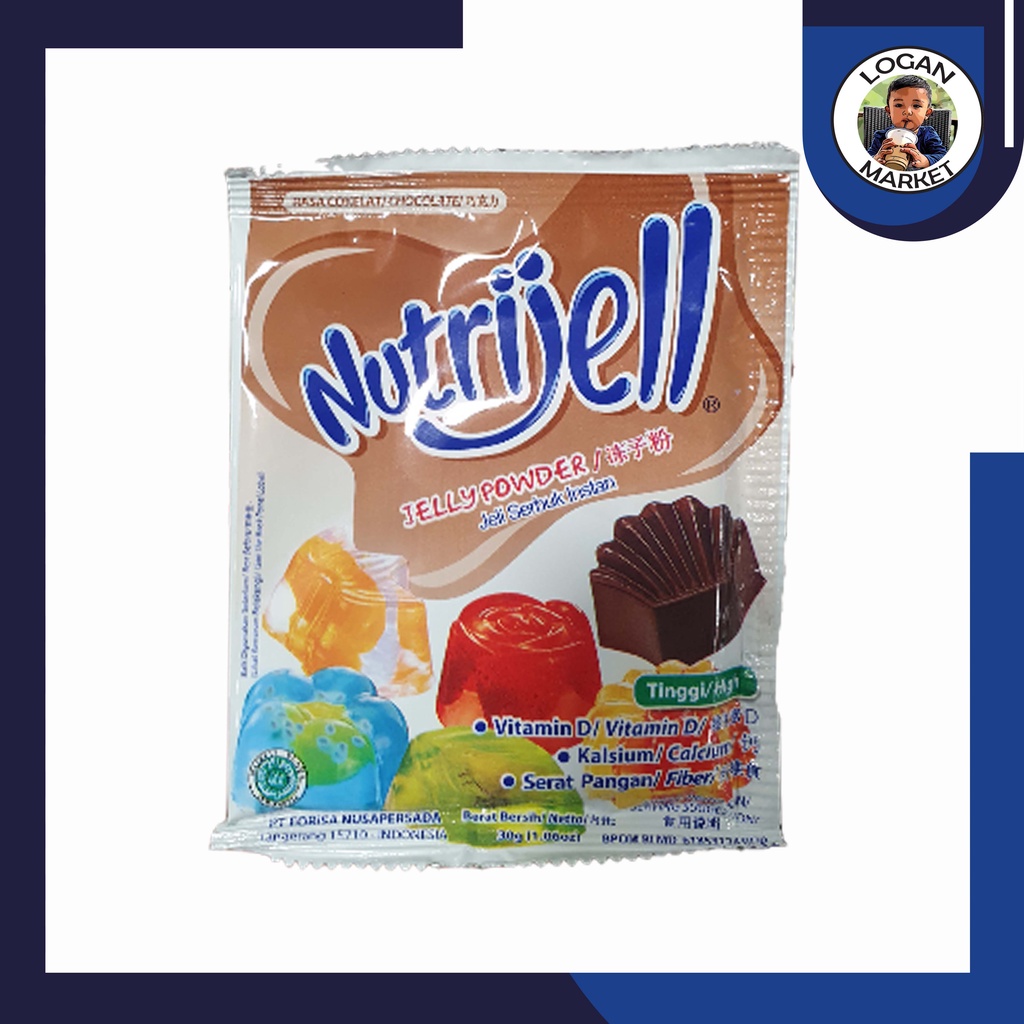 Nutrijel Nutrijell Coklat 2 Jenis Berat 20gr 20gram 20 gram 30gr 30gram 30 gram