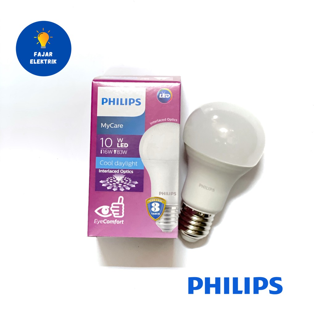 LAMPU LED PHILIPS 3W 4W 5W 6W 8W 10W 12W 14,5W 19W MY CARE