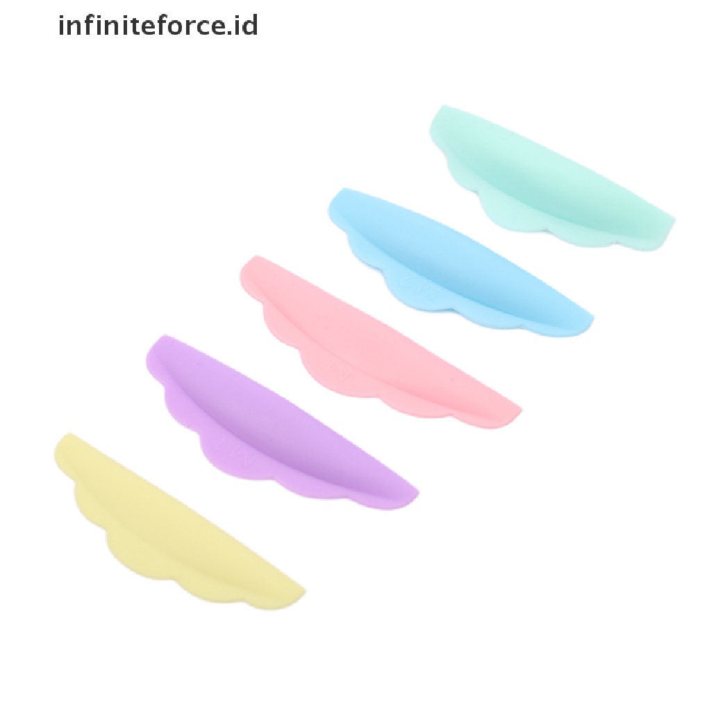 Infiniteforce.id 5 Pasang / set Pad Silikon Pelindung Bulu Mata Extension 3d Untuk Makeup / Kosmetik Wanita