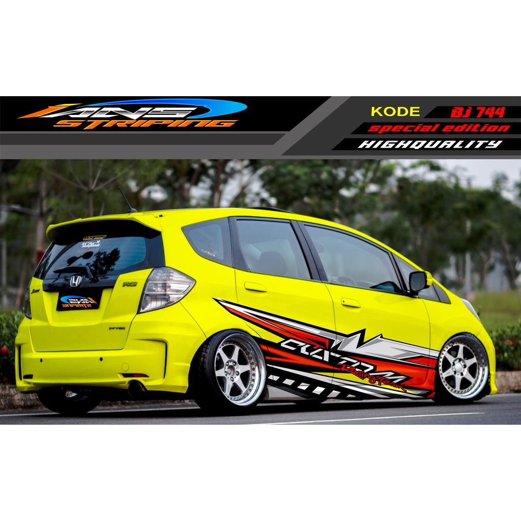 STICKER MOBIL HONDA BRIO AGYA JAZZ AVANZA YARIS / DECAL STICKER MOBIL JAZZ / STIKER MOBIL