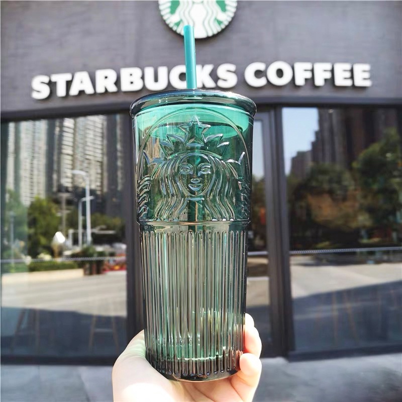 Cangkir Minum Desain Starbucks Bahan Perunggu