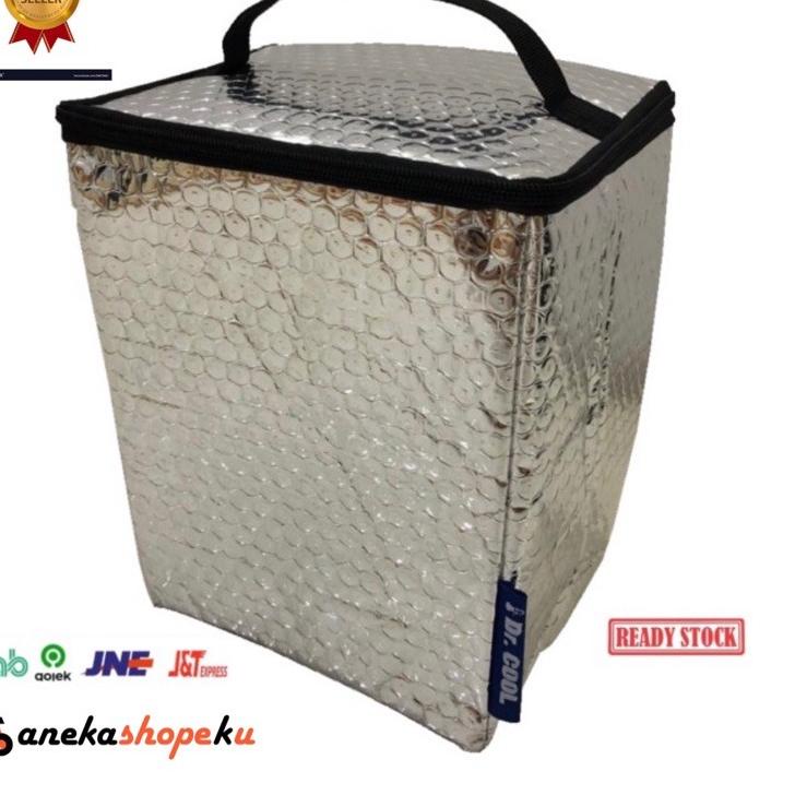 Update Tas aluminium kecil / ice gel Dr Cool / Cooler Bag silver 한