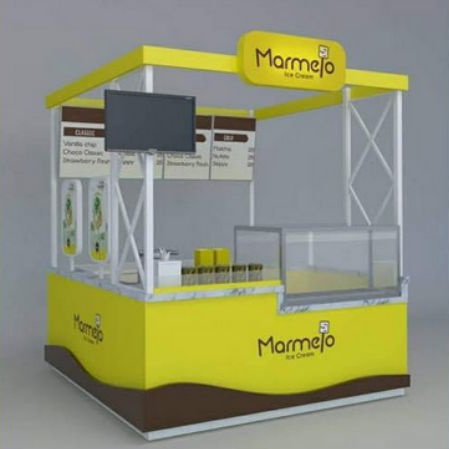 BOOTH INDOOR 1,5X1,5X2M TENANT MALL UKURAN 150X150X200 CM TENANT MODERN BOOTH PARTISI BOOTH CUSTOM