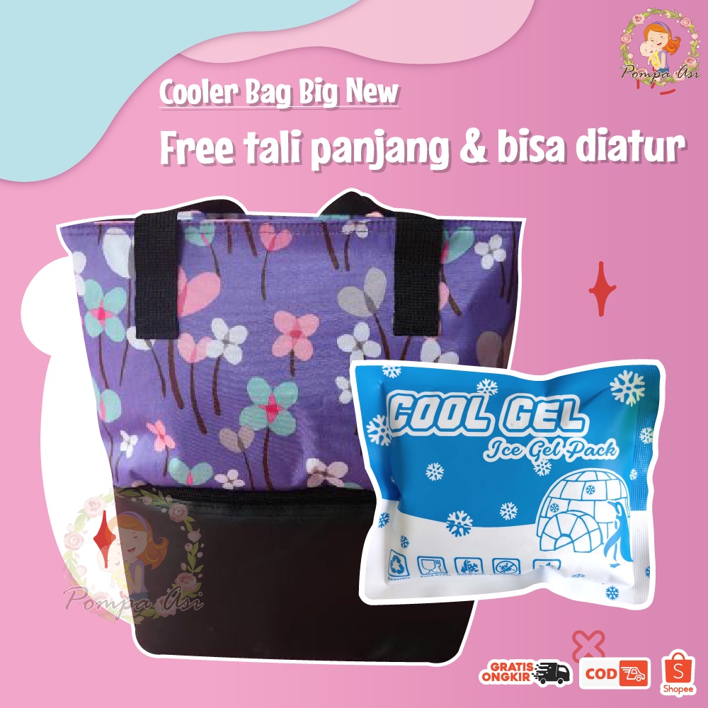 Cooler bag big new pompa asi / cooler bag murah / tas pendingin asi/ thermal bag / tas penyimpan asi