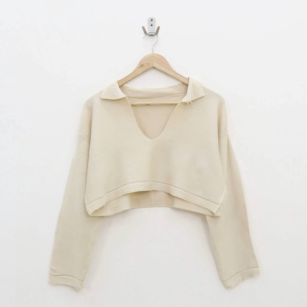 Vaty crop long top - Thejanclothes