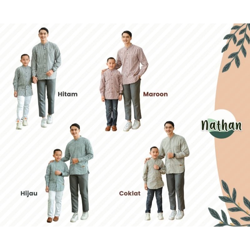 NATHAN NAILA SERIES, READY DAN ORIGINAL BY AR CLOTHING, BISA COUPLE DAN SARIMBIT KELUARGA, LENGKAP S