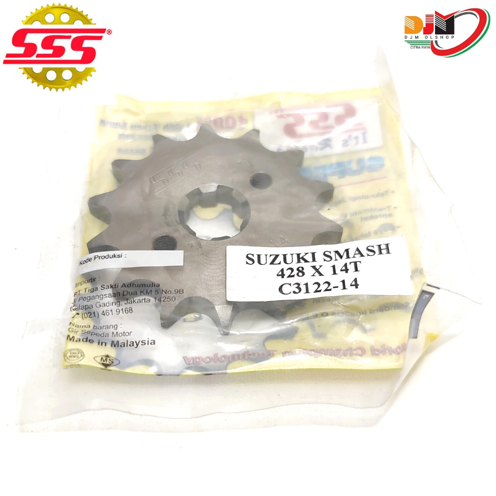 SSS Gear Depan 428 Smash Pnp Supra Karisma