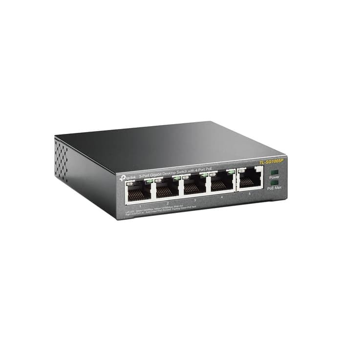 TP-Link TL-SG1005P 5-Port Gigabit Desktop PoE Switch (4 PoE)