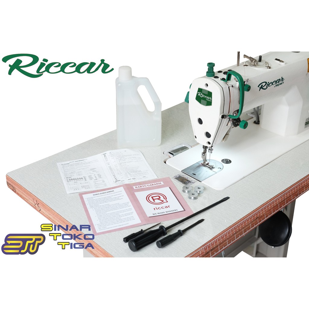 RICCAR RC 9800 MESIN JAHIT SERVO AUTO TRIMMER ( PUTUS / POTONG BENANG OTOMATIS ) HIGH SPEED KONVEKSI