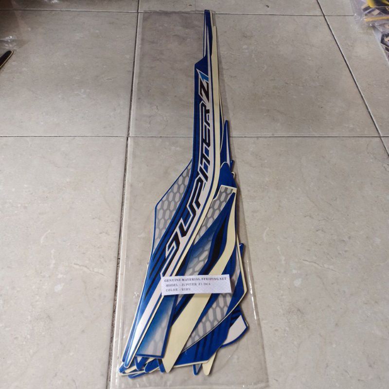 striping stiker les body Yamaha Jupiter Z1 2014 biru