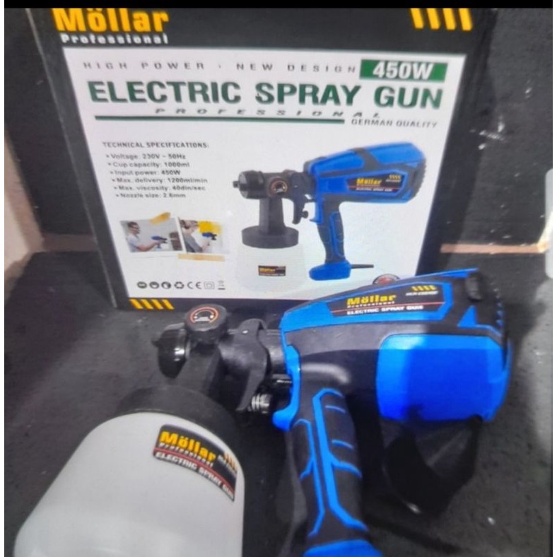 mollar ESG450 electric spray gun 450w alat semprot cat listrik ESG 450