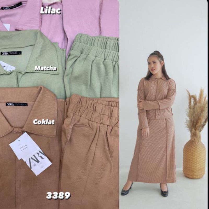 SETELAN ROK BOLAK BALIK ZARA