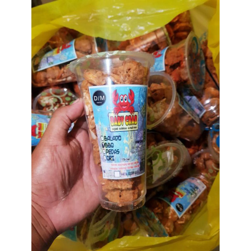 

Crabcup , Babycrab kemasan cup , kemasan aman 100gr