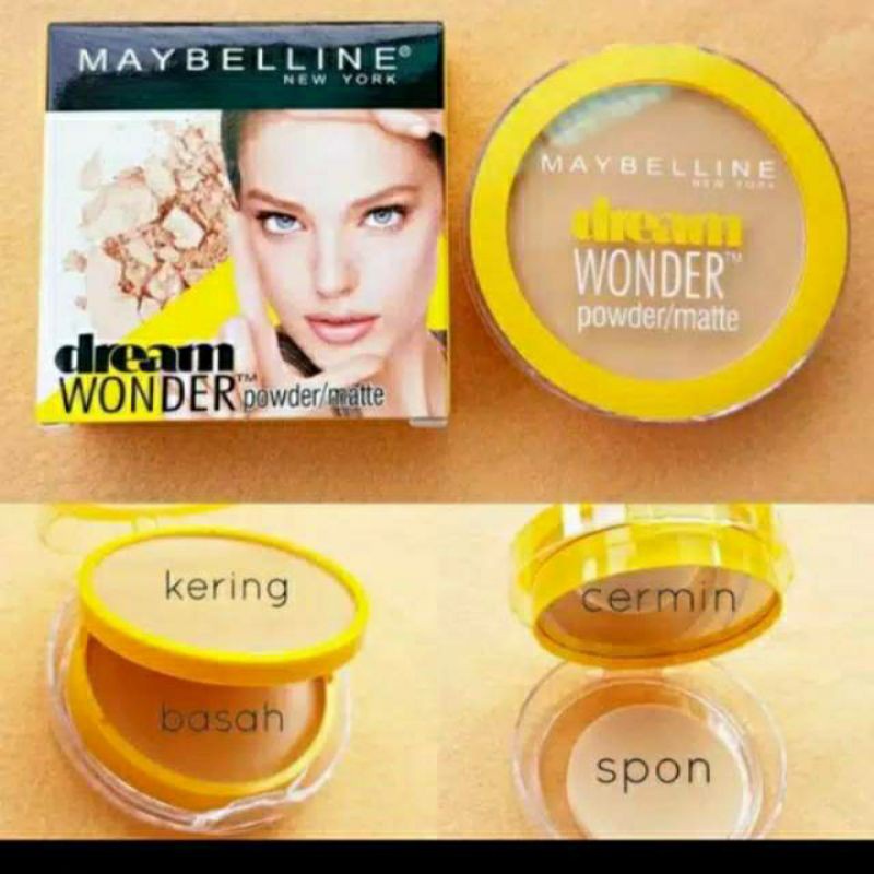 Bedak Maybelline Dream Wonder Powder 2in1 Basah &amp; Kering