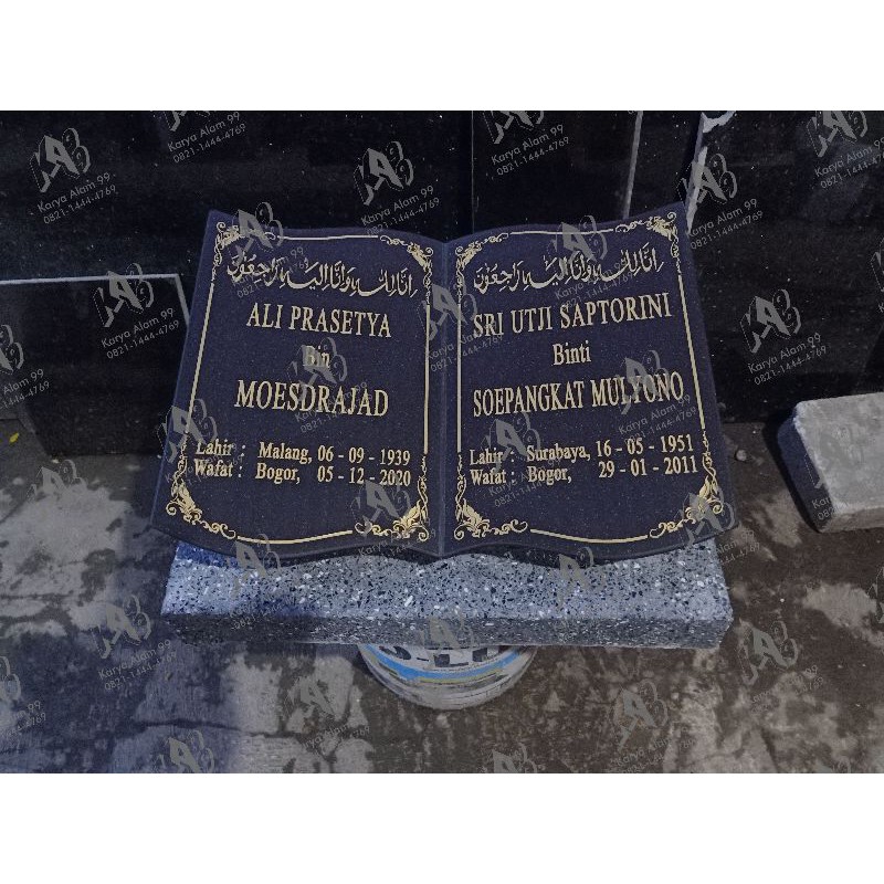 MODEL BUKU batu nisan 2 Nama
