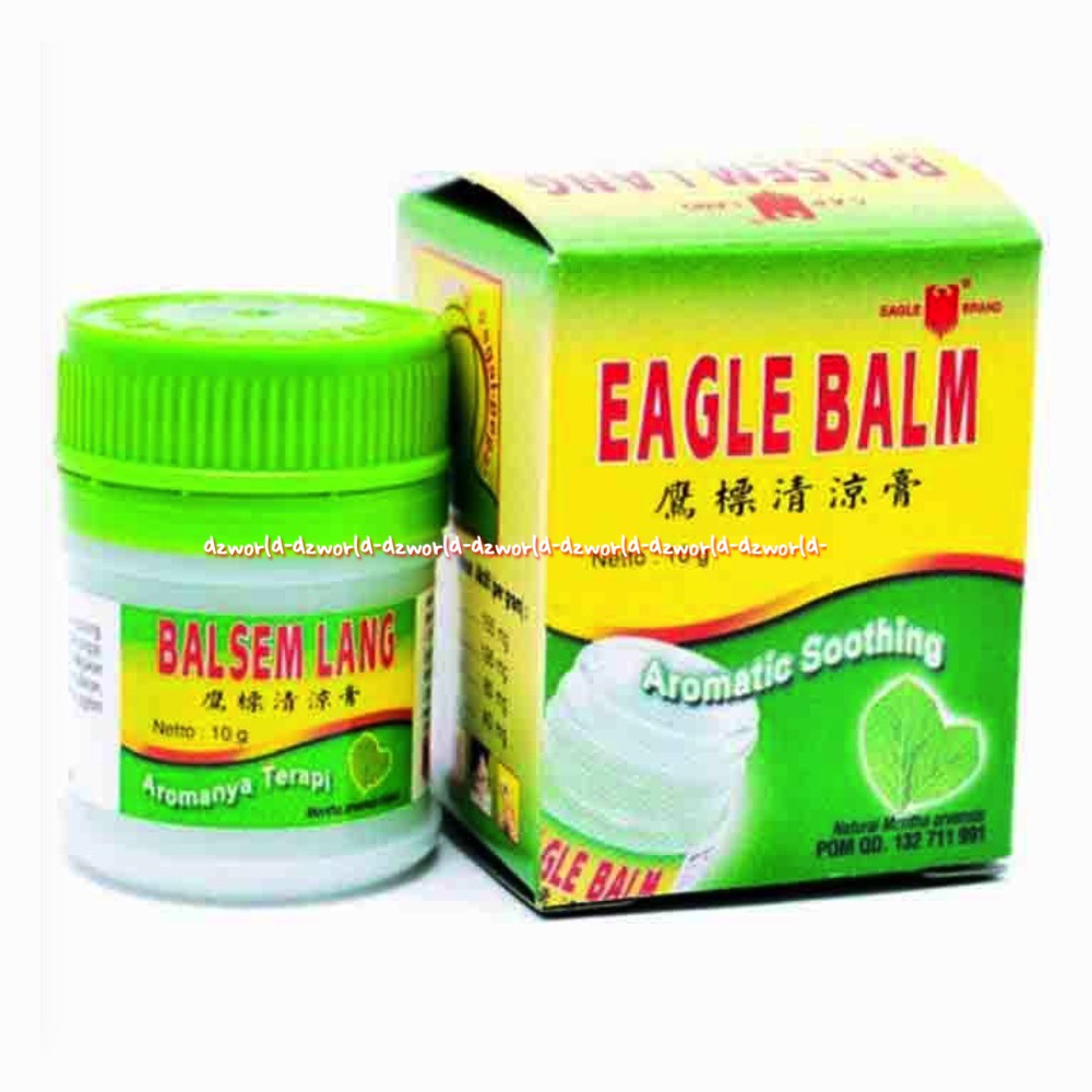 Eagle Balm Balsem Lang Aromatic Soothing 20gr Bal sem Caplang Cap Lang Untuk Pusing masuk Angin Pegal Pegal Balm Hijau