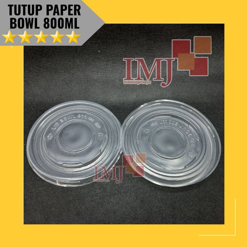 tutup paper bowl 800ml / tutup paper bowl 800ml mangkok