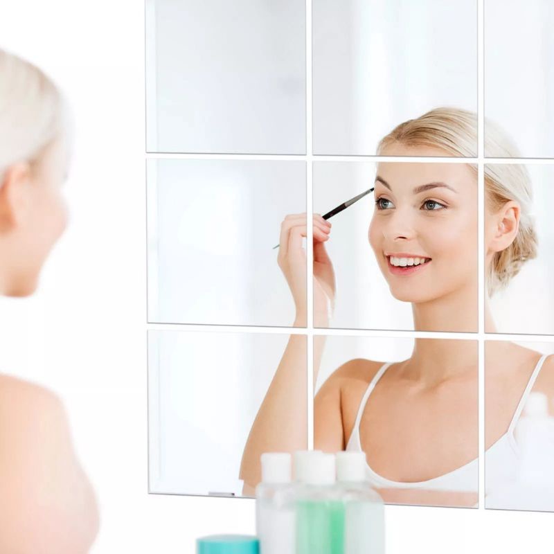 Cermin Stiker Dinding /Wall Stiker Cermin Dekorasi Dinding /Stiker Cermin Oval Stiker Dinding Cermin