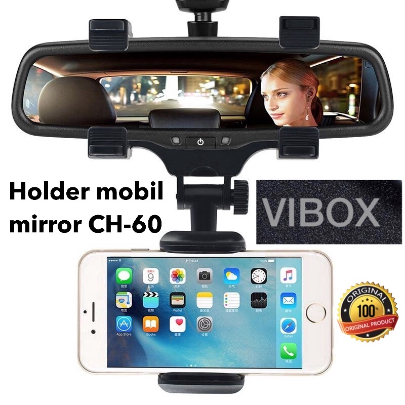 HOLDER MOBIL SPION JEPIT TENGAH CH60 VIBOX HOLDER MIRROR HP JEPITAN ORIGINAL BAHAN TERBAIK