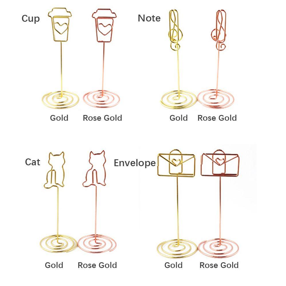 Solighter Klip Holder Kartufoto Warna Metalik Untuk Dekorasi Meja Pesta Pernikahan