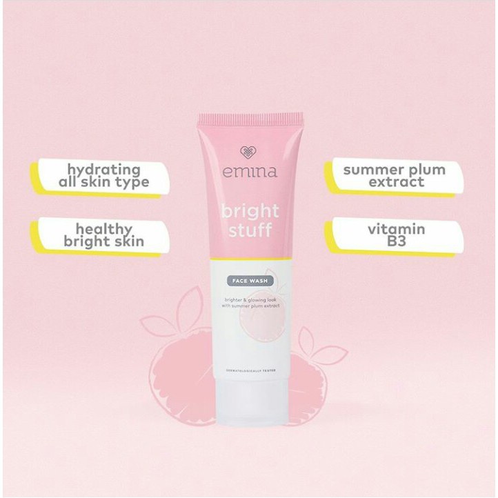 NEW !!   Emina Bright Stuff Face Wash 50ml.