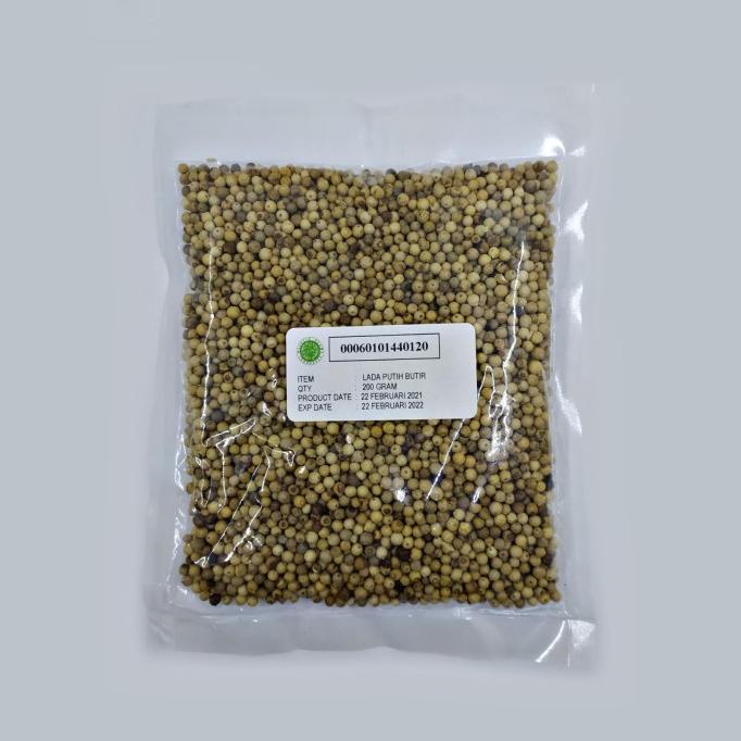 

bumbu LADA PUTIH BUTIR 200 GR KUALITAS PREMIUM 100% ASLI