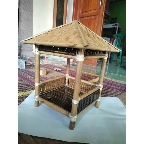saung bambu mini / gajebo saung bambu