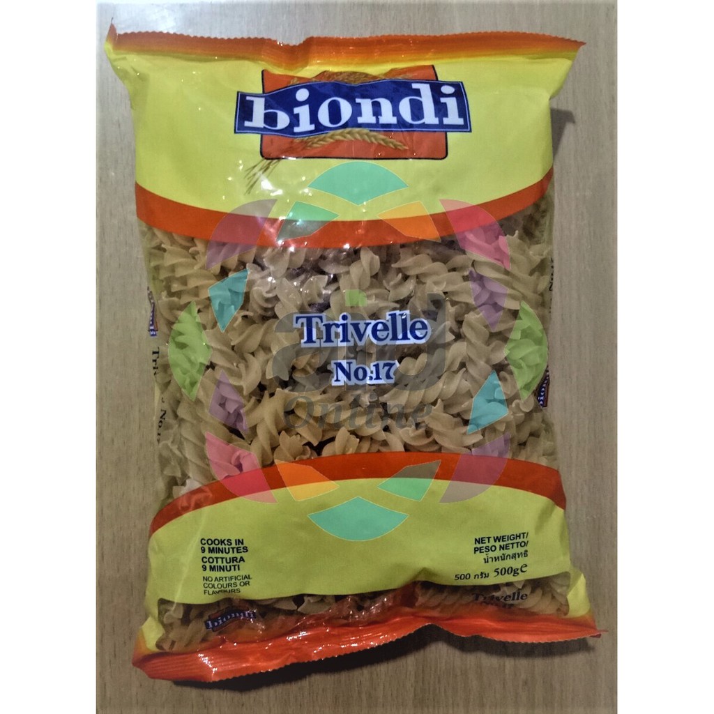 

PASTA BIONDI TRIVELLE NO 17 500 GR