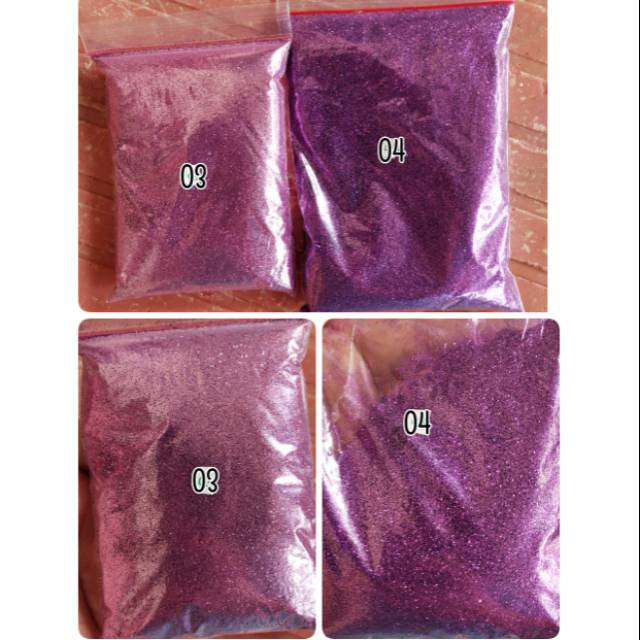 SERBUK GLITTER ANEKA WARNA UNGU / GLITTER VIOLET