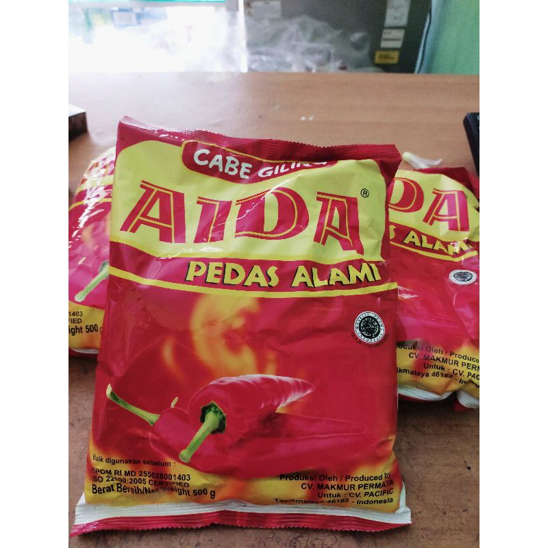 

AIDA Pacific Cabe Giling/Cabe Bubuk/Cabe tabur 500gr