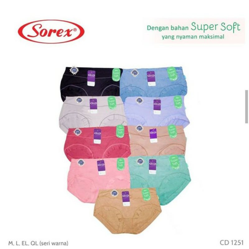 Celana Dalam Wanita Sorex/Celana Dalam Polos Sorex