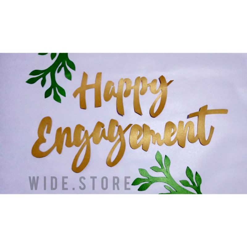 Jual Tulisan Happy Engagement | Shopee Indonesia