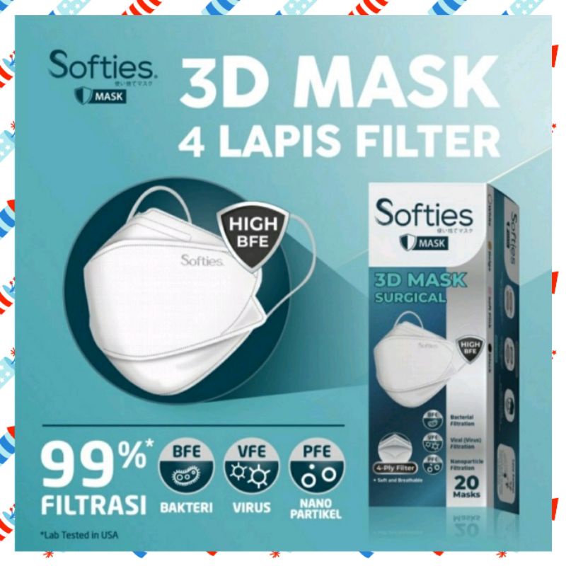 Masker softies 3D mask surgical