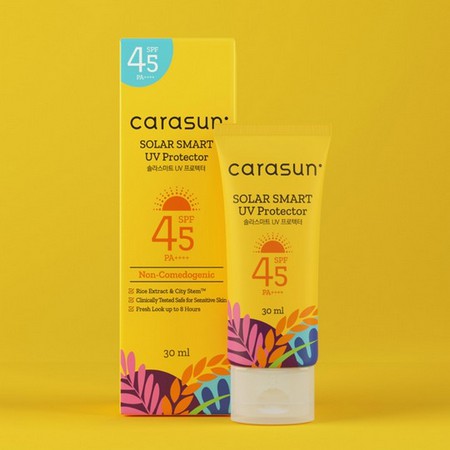 ❤️WR❤️ CARASUN SOLAR SMART UV PROTECTOR SPF 45 | Sunscreen Tabir Surya 30Ml