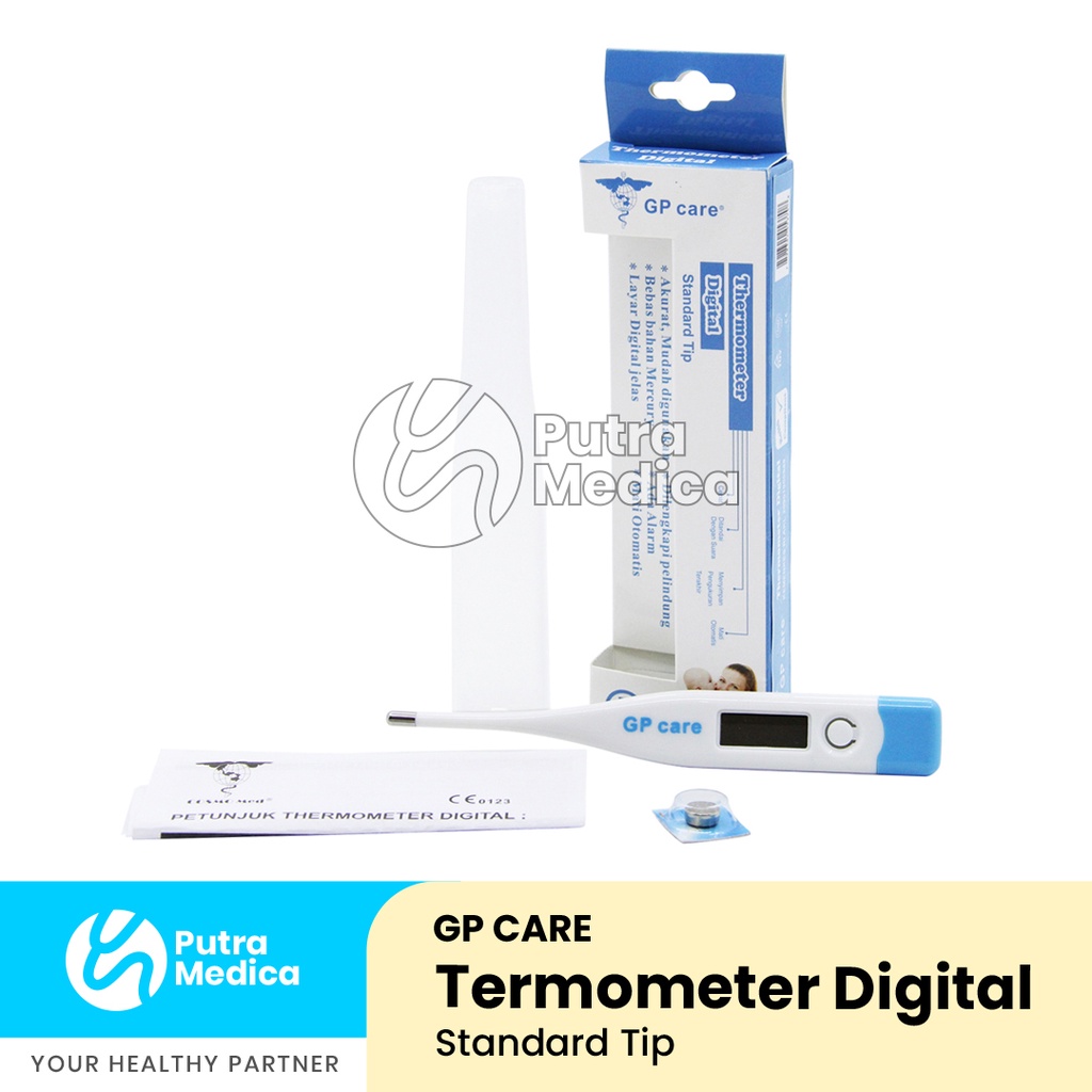 GP Care Termometer Digital Standard Tip / Temp / Alat Ukur Suhu Tubuh