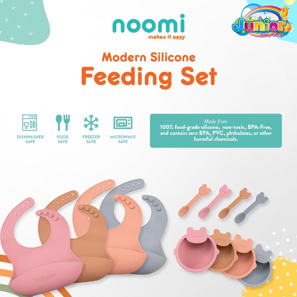 Noomi Modern Silicone Feeding Set