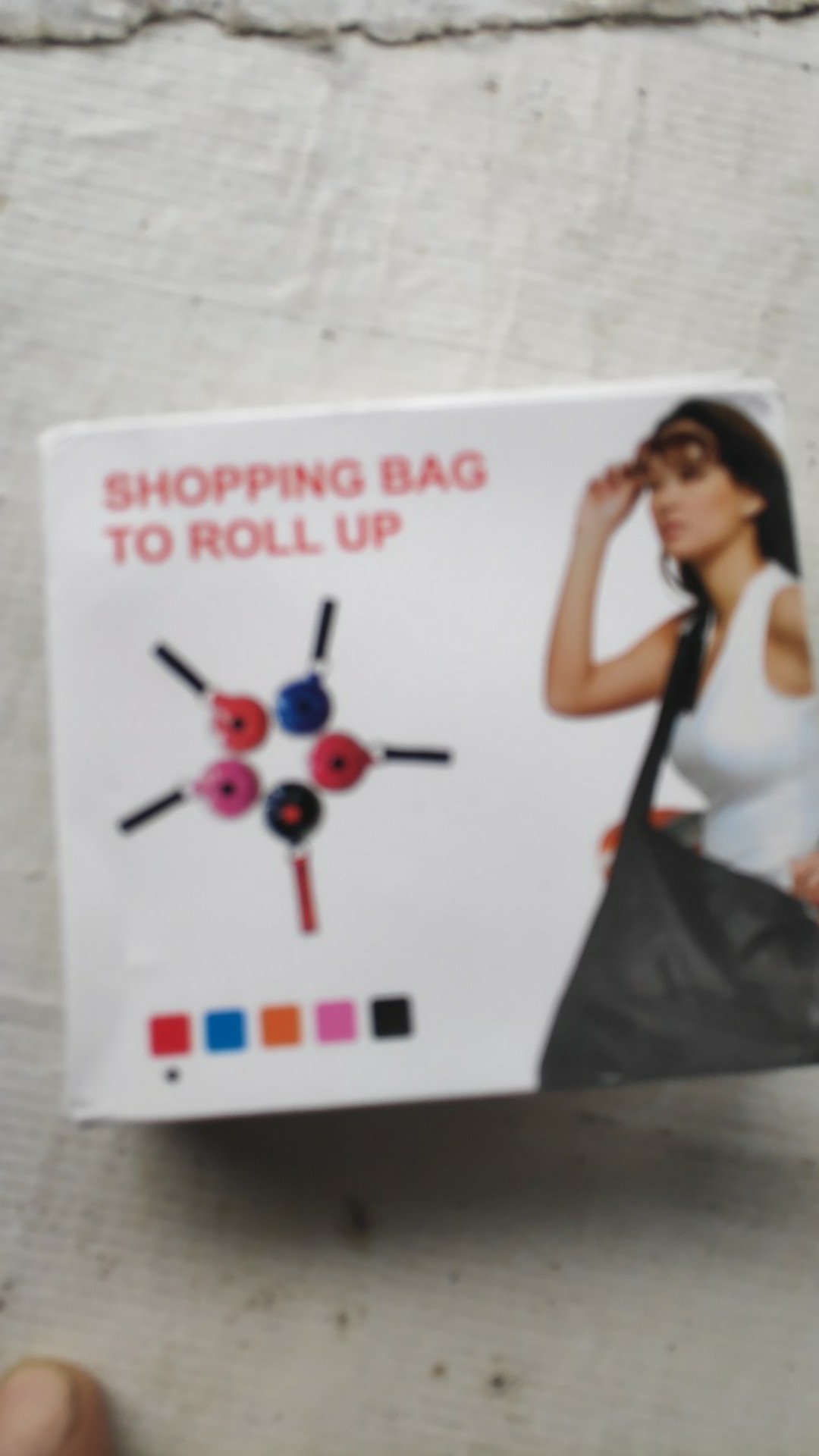 Tas Belanja Roll Kantong Lipat Reusable Shoulder Shopping Bag Roll