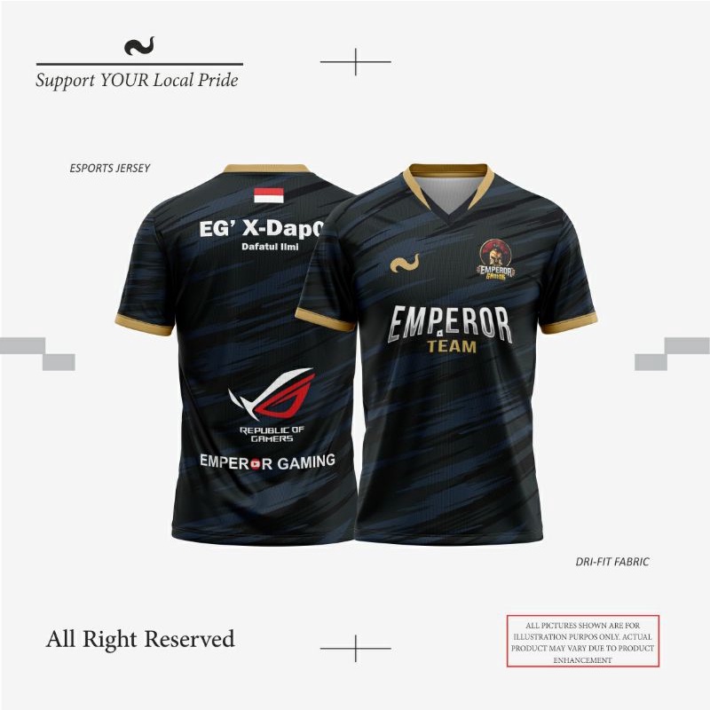 Jersey Game Custom Full Printing