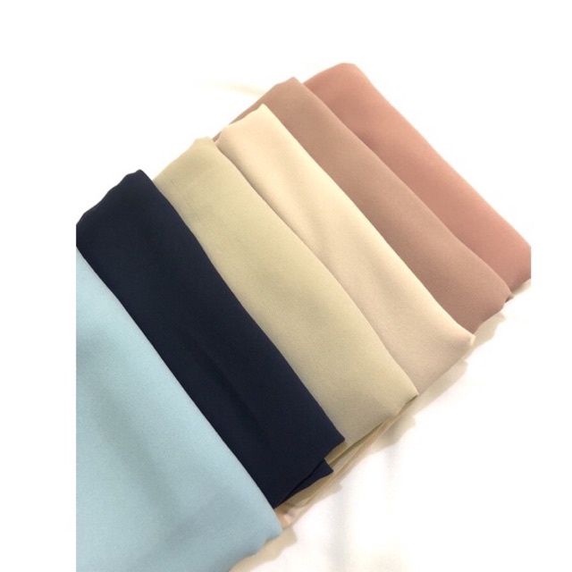 Hijab Pashmina baby doll premium warna Nude