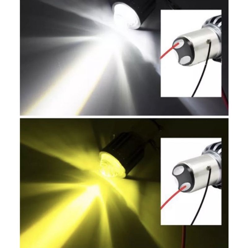 LAMPU LASER LED KAKI H4/H6 LAMPU MOTOR MOBIL HI AC DC SUPER TERANG-4